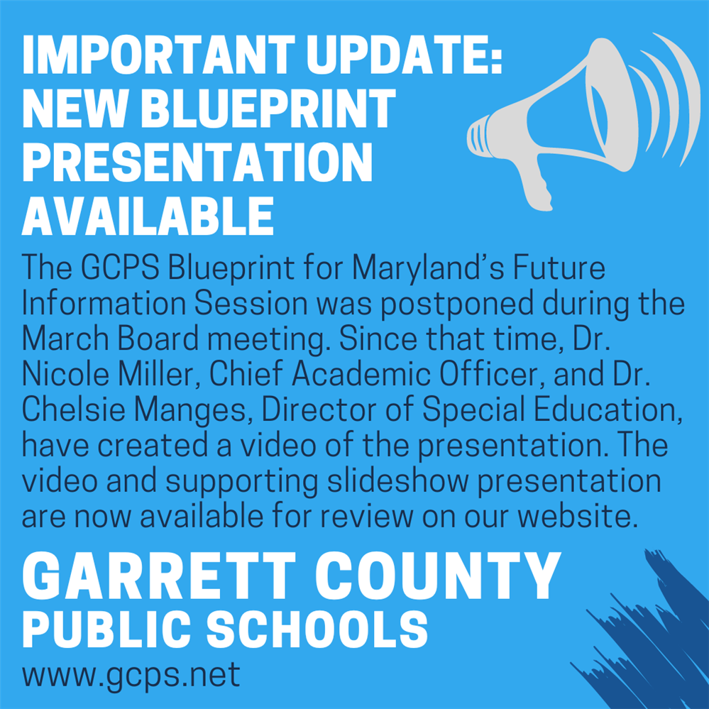  Infographic highlighting the Blueprint presentation as outlined in the story.